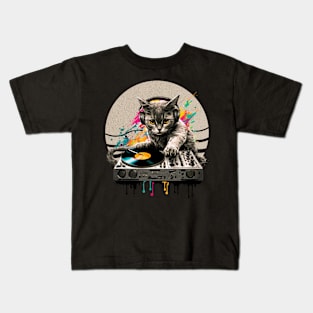 DJ Cool Kitty Kids T-Shirt